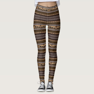 African Ethnic Print Pattern Leggings