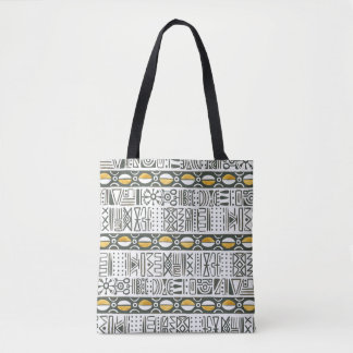 African ethnic, watercolor seamless pattern. tote bag