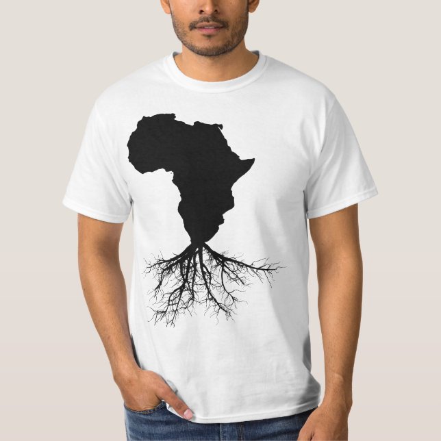 African Expat Pan African Continent Map T-Shirt (Front)