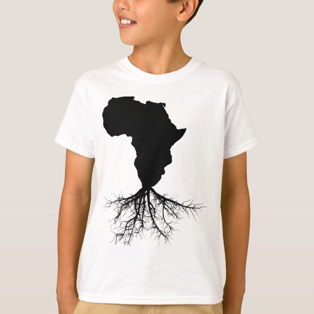 African Expat Pan African Continent Map T-Shirt (Front)