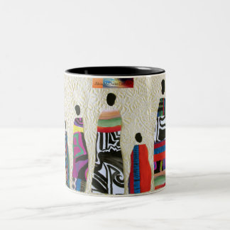 African Family Collage Mug by Alicia McDaniel Fine