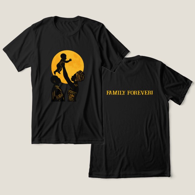 African Family Forever! Tri-Blend Shirt (Design Front & Back)