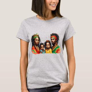 African Family Portrait Black History Month T-Shirt
