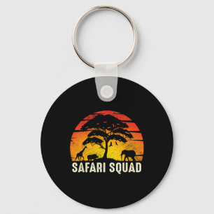 African Family Vacation Safari Squad Funny Matchin Key Ring