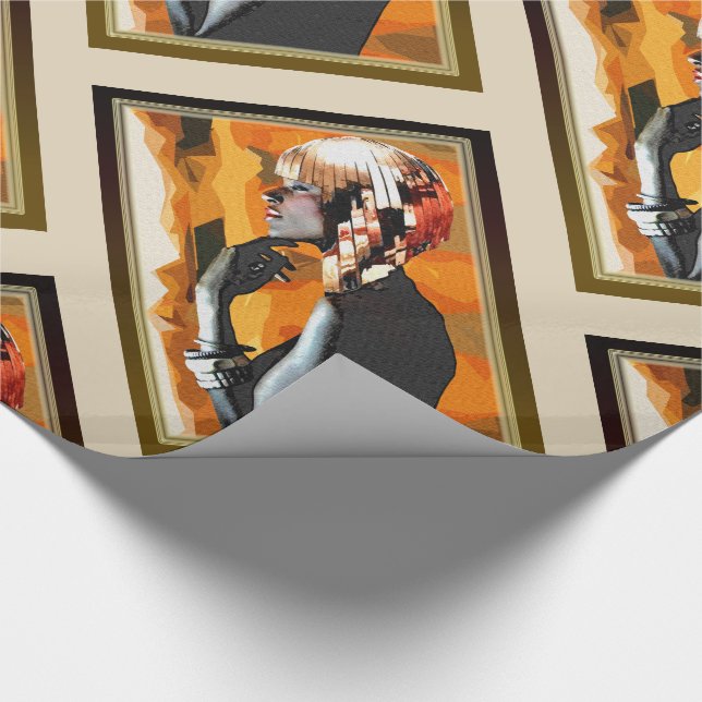  African Fashion History Wrapping Paper (Corner)