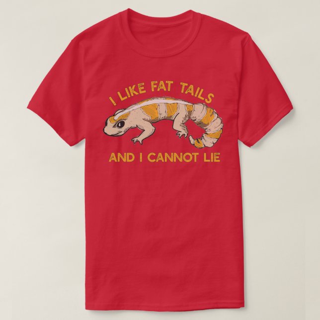 African Fat Tailed Gecko  T-Shirt (Design Front)