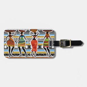 African Feast Luggage Tag