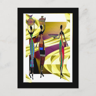 African Feast Postcard