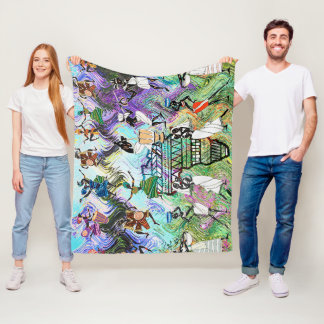 African Feast: Rhythms of Africa Fleece Blanket