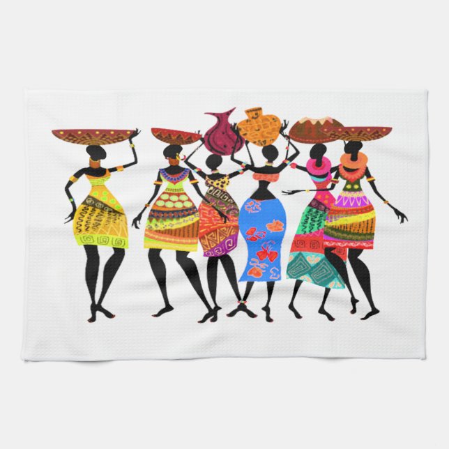 African Feast Tea Towel (Horizontal)