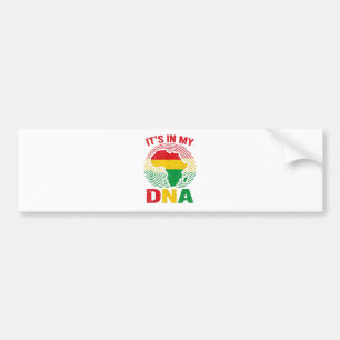  African Fingerprint Black History Bumper Sticker
