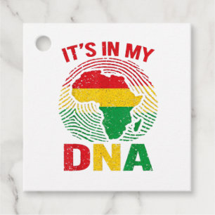 African Fingerprint Black History Favour Tags