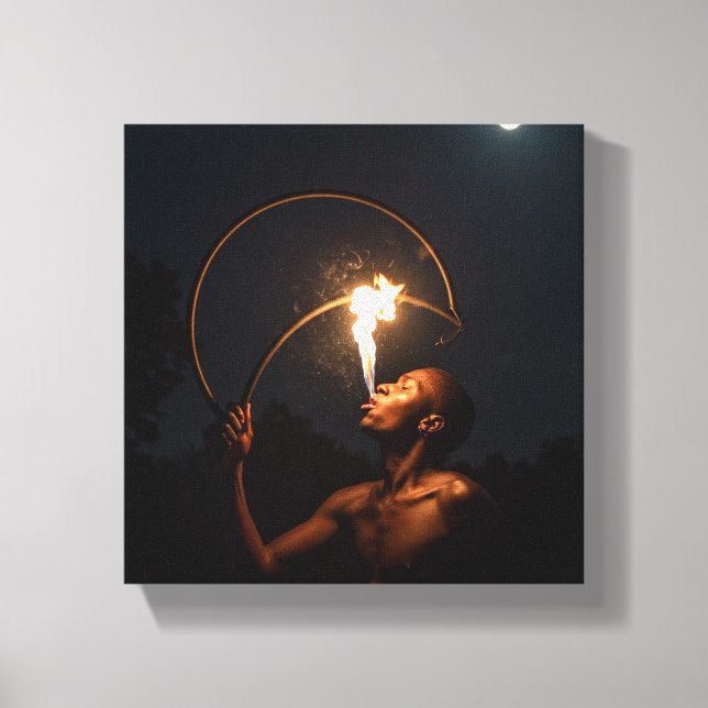 African fire art canvas print (Front)