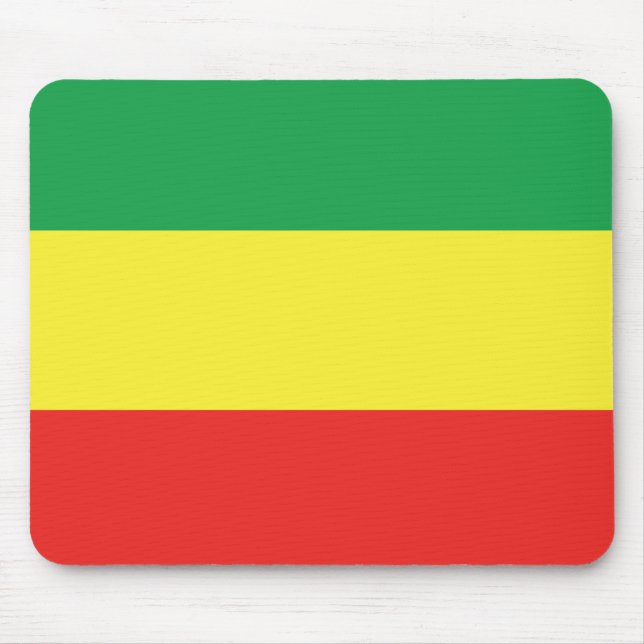 African flag colours mouse mat (Front)