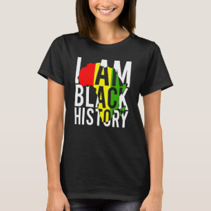 African Flag I Am Black History Black Men Women Pr T-Shirt