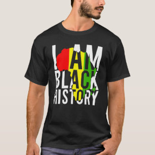 African Flag I Am Black History Black Men Women Pr T-Shirt