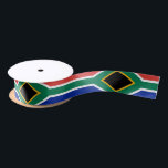 African Flag & South African travel, holiday/sport Satin Ribbon<br><div class="desc">Ribbon (Gifts): South Africa & South Africa flag fashion pattern - love my country,  travel,  holiday,  patriots / sports</div>