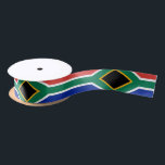 African Flag & South African travel, holiday/sport Satin Ribbon<br><div class="desc">Ribbon (Gifts): South Africa & South Africa flag fashion pattern - love my country,  travel,  holiday,  patriots / sports</div>