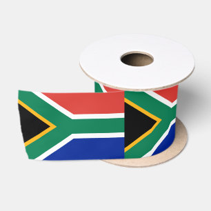 African Flag & South African travel, holiday/sport Satin Ribbon
