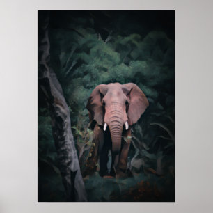 African Forest Elephant Poster