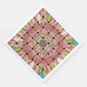African Geometric Woven Design Napkins