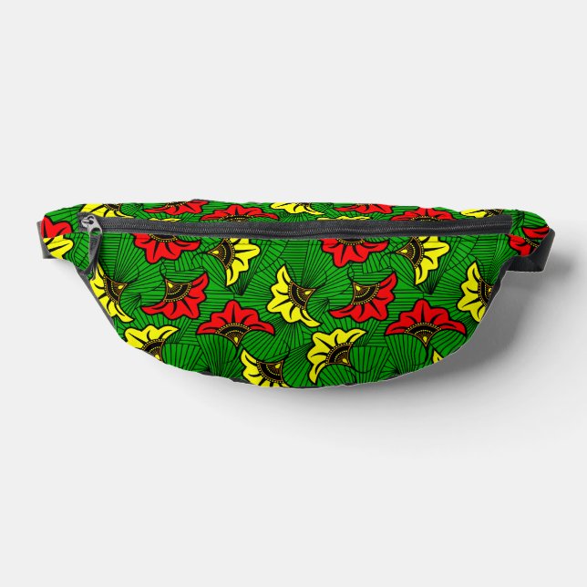 African Gingko Biloba Patterned Bum Bags (Lay Down)