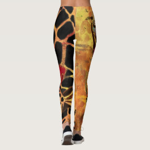 African Girl and Giraffe Leggings