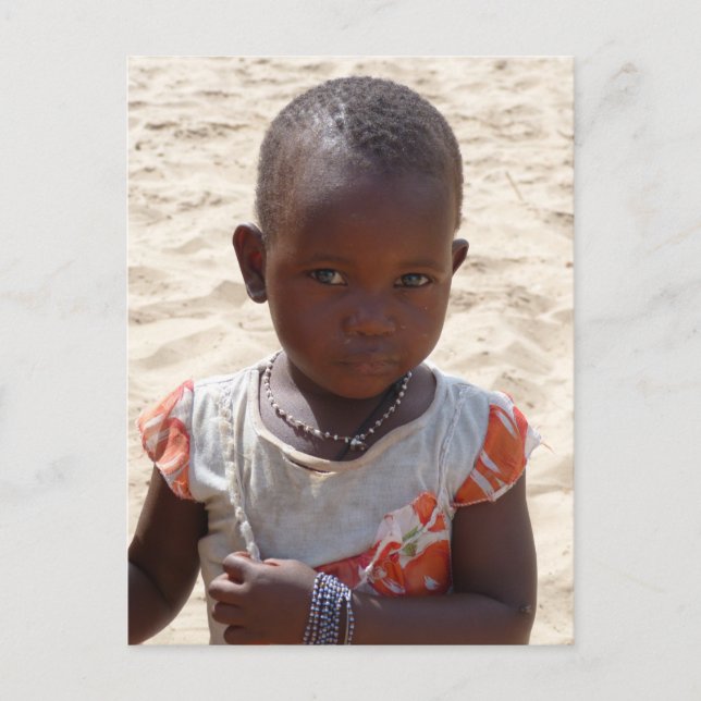 African girl postcard (Front)