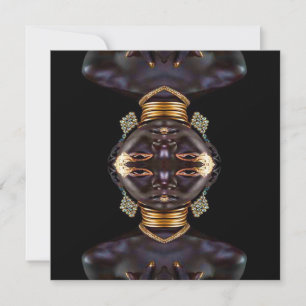 African Goddess Faux Card