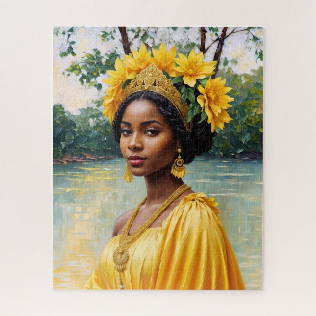 African Goddess Oshun Orisha Art Jigsaw Puzzle (Vertical)
