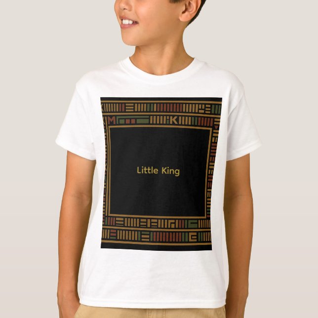African Gold Kente Kids’ T-Shirt (Front)