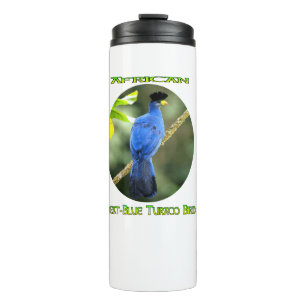 African Great Blue Turaco Bird Thermal Tumbler