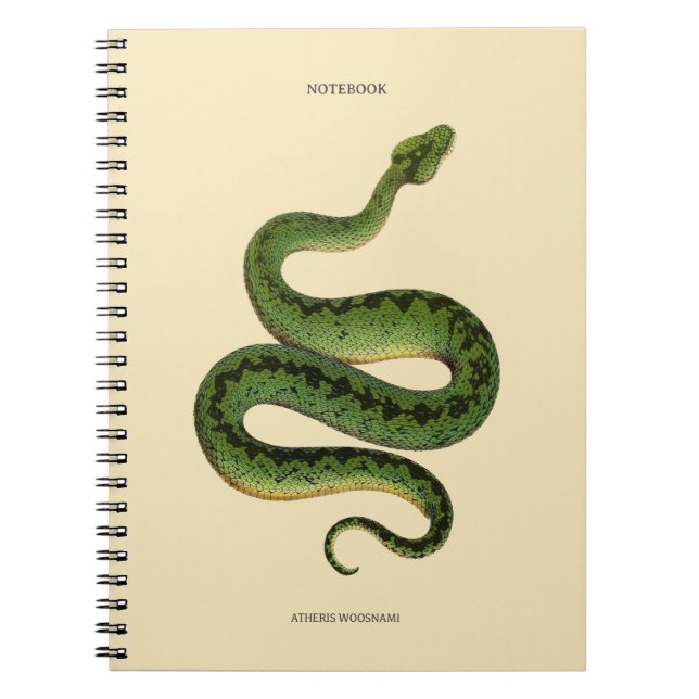 African Green Snake  Notebook (Front)