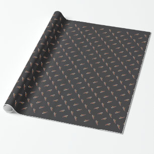 African Grey Chriatmas Wrapping Paper