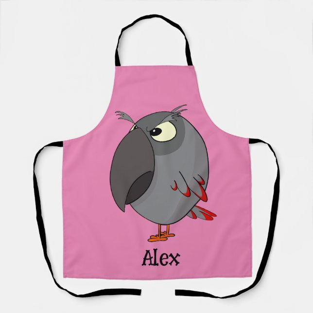 African Grey Customisable Apron (Front)