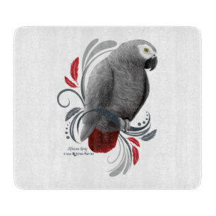 African Grey Cutting Board