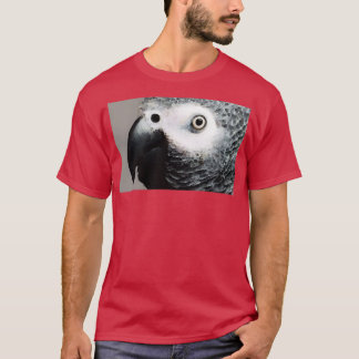 African Grey Parrot Art Softy T-Shirt