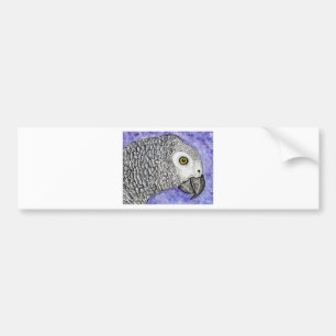 African Grey Parrot Bumper Sticker