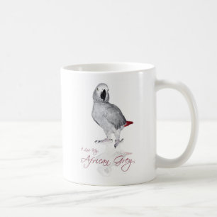 African Grey Parrot Coffee Mug