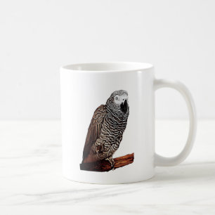 African Grey Parrot Coffee Mug