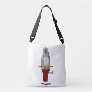 African Grey Parrot Crossbody Bag
