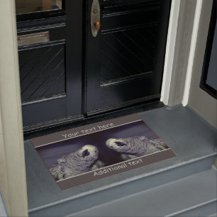 African Grey Parrot Cute Bird Personalized   Doormat