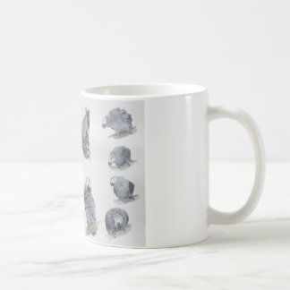 African Grey Parrot. Exclusive designed by Griff Coffee Mug