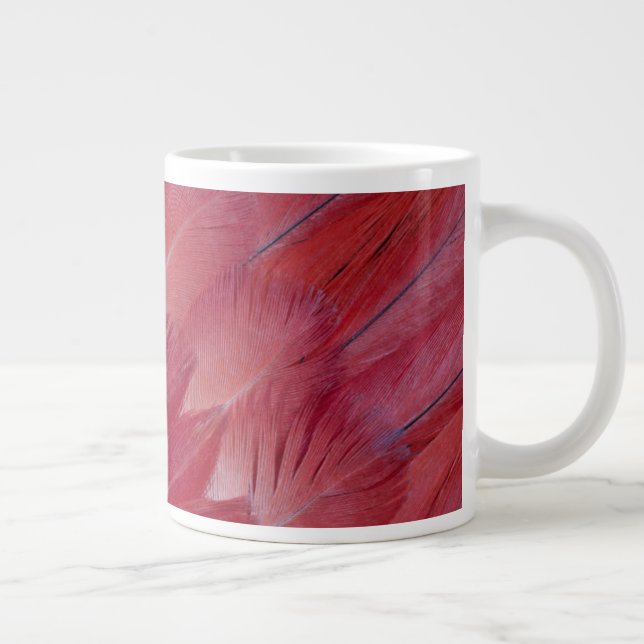 African Grey Parrot Feather Design Large Coffee Mug (Right)