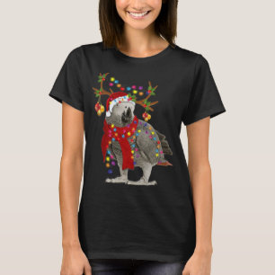 African grey parrot Gorgeous Reindeer Christmas Tr T-Shirt