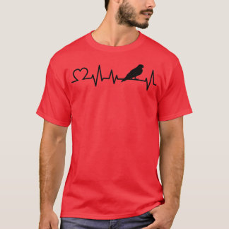 African grey parrot heartbeat bird parrot gift 2 T-Shirt