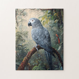 African Grey Parrot Jigsaw Puzzle