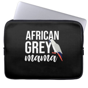 African Grey Parrot Mama Laptop Sleeve