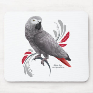 African Grey Parrot Mouse Mat