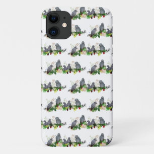 African Grey Parrot Party iPhone 11 Case